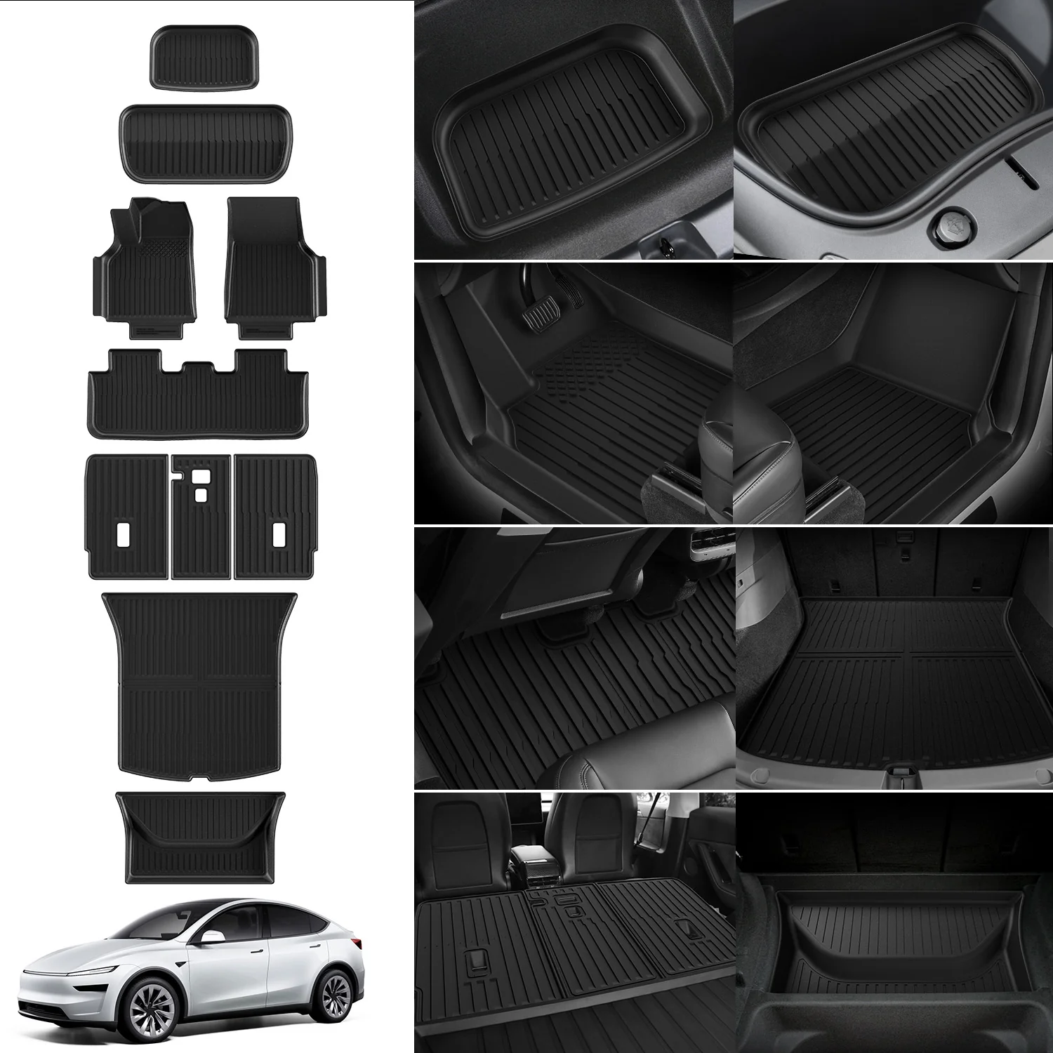 Fit for 2026 Tesla Model Y Floor Mats or Cargo or Frunk Liner or Trunk Well or Seatback Mats - Image 3