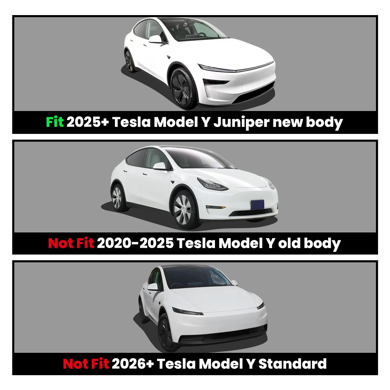 Fit for 2026 Tesla Model Y Floor Mats or Cargo or Frunk Liner or Trunk Well or Seatback Mats - Image 33