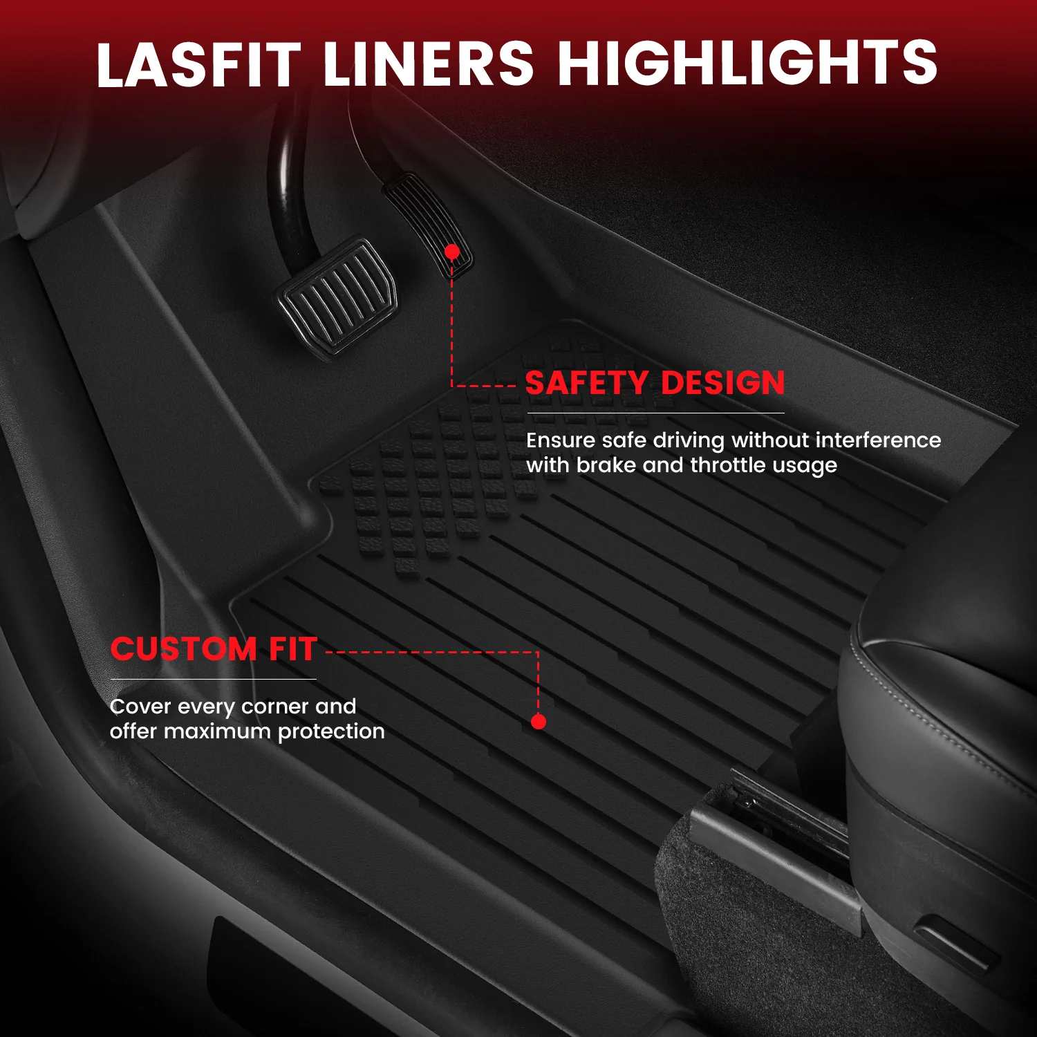 Fit for 2026 Tesla Model Y Floor Mats or Cargo or Frunk Liner or Trunk Well or Seatback Mats - Image 5