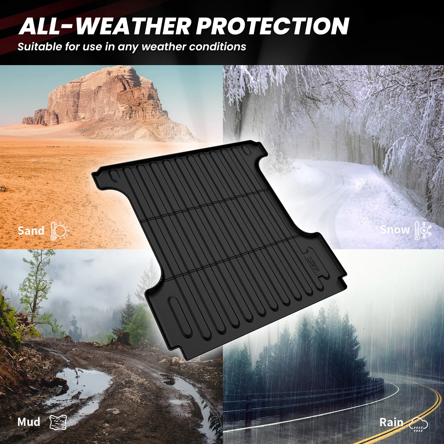 Fit for 2006-2018 Ram 1500 Heavy Duty Bed Mat or Tailgate Mat - Image 17