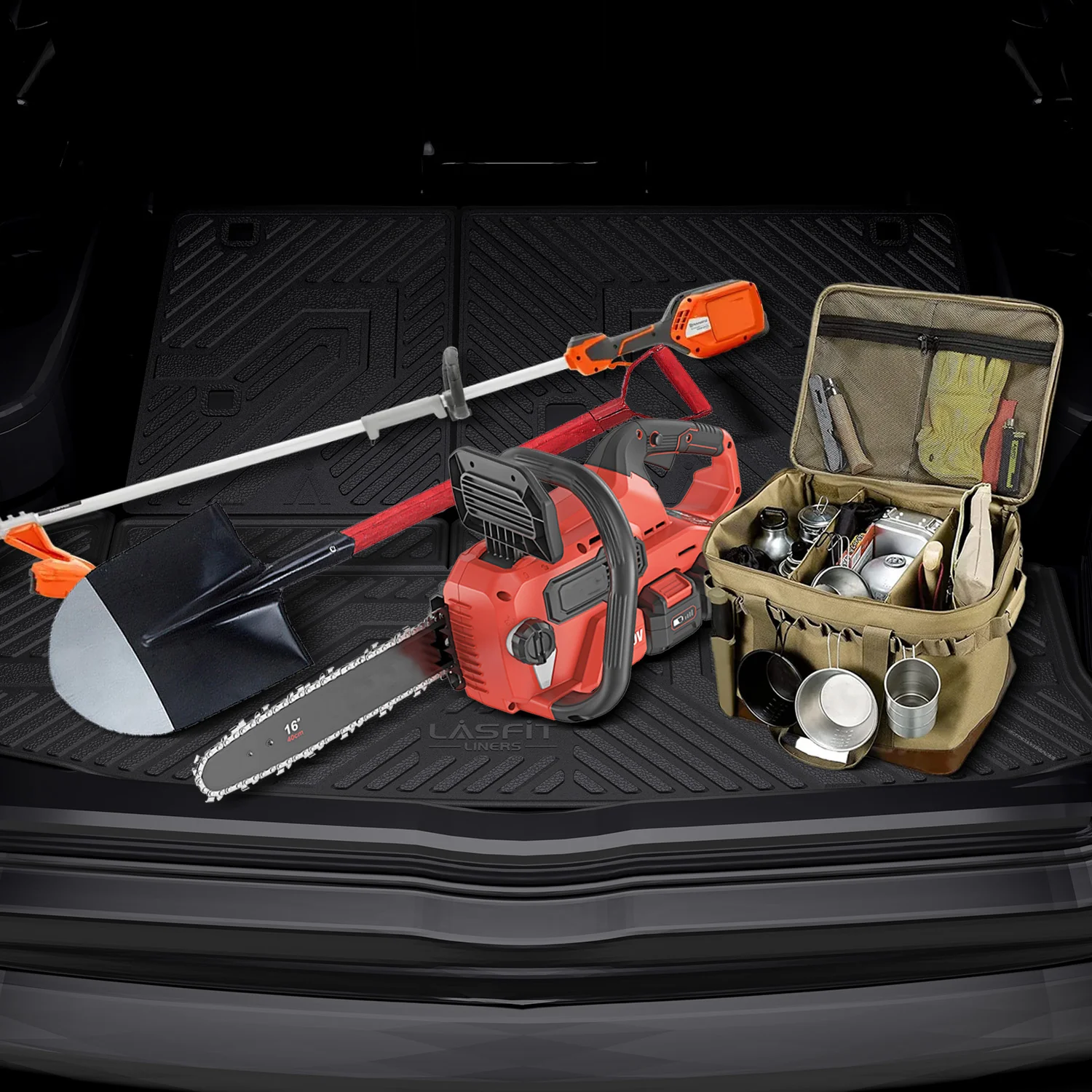 Fit for 2014-2019 Toyota Highlander Floor Mats or Seatback & Cargo Mats, Fit Gas Only - Image 11