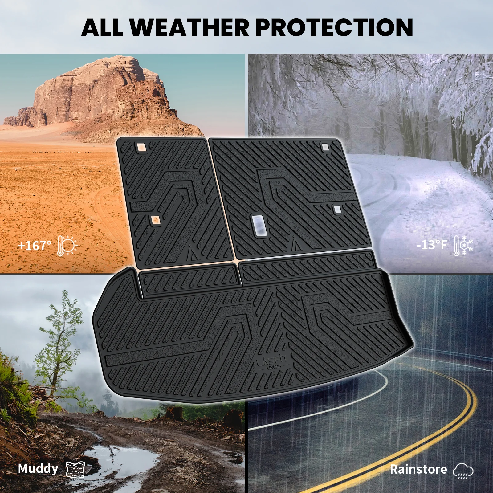 Fit for 2014-2019 Toyota Highlander Floor Mats or Seatback & Cargo Mats, Fit Gas Only - Image 26