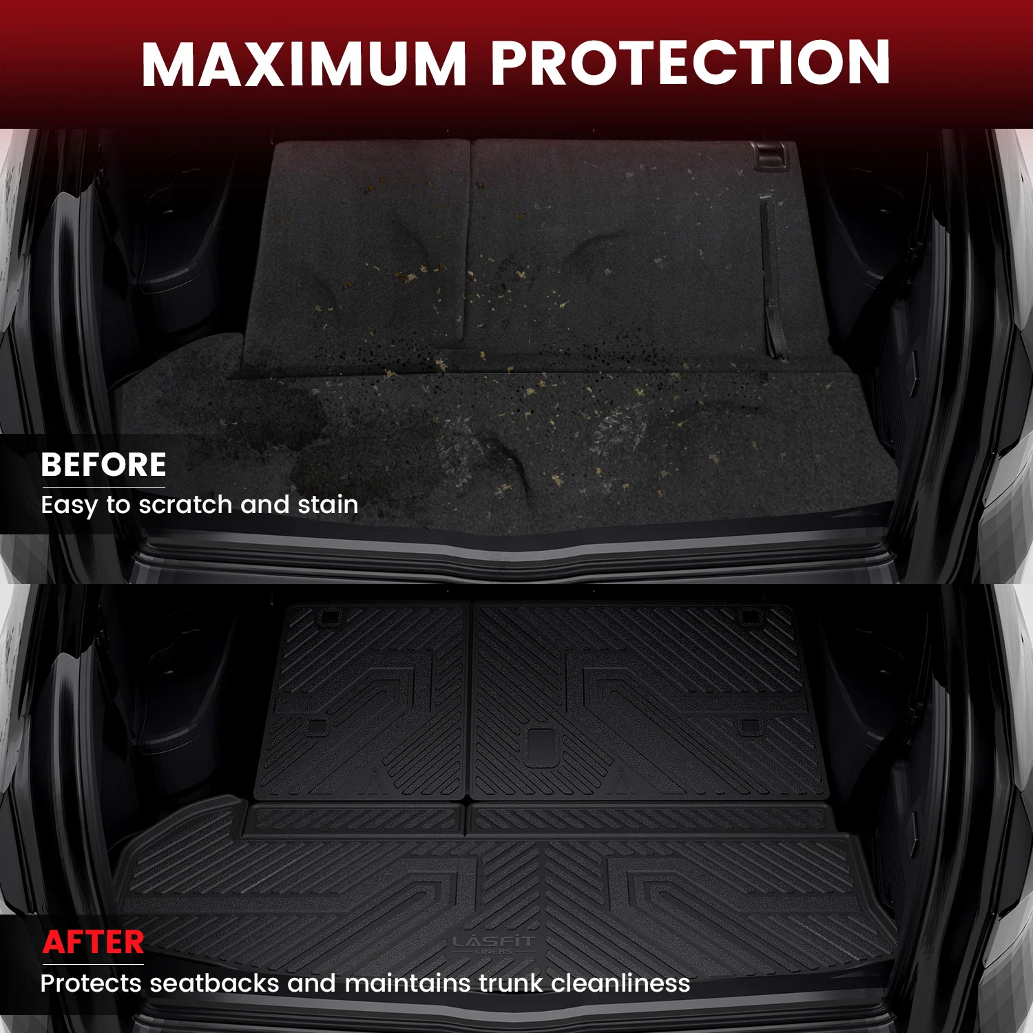 Fit for 2014-2019 Toyota Highlander Floor Mats or Seatback & Cargo Mats, Fit Gas Only - Image 4