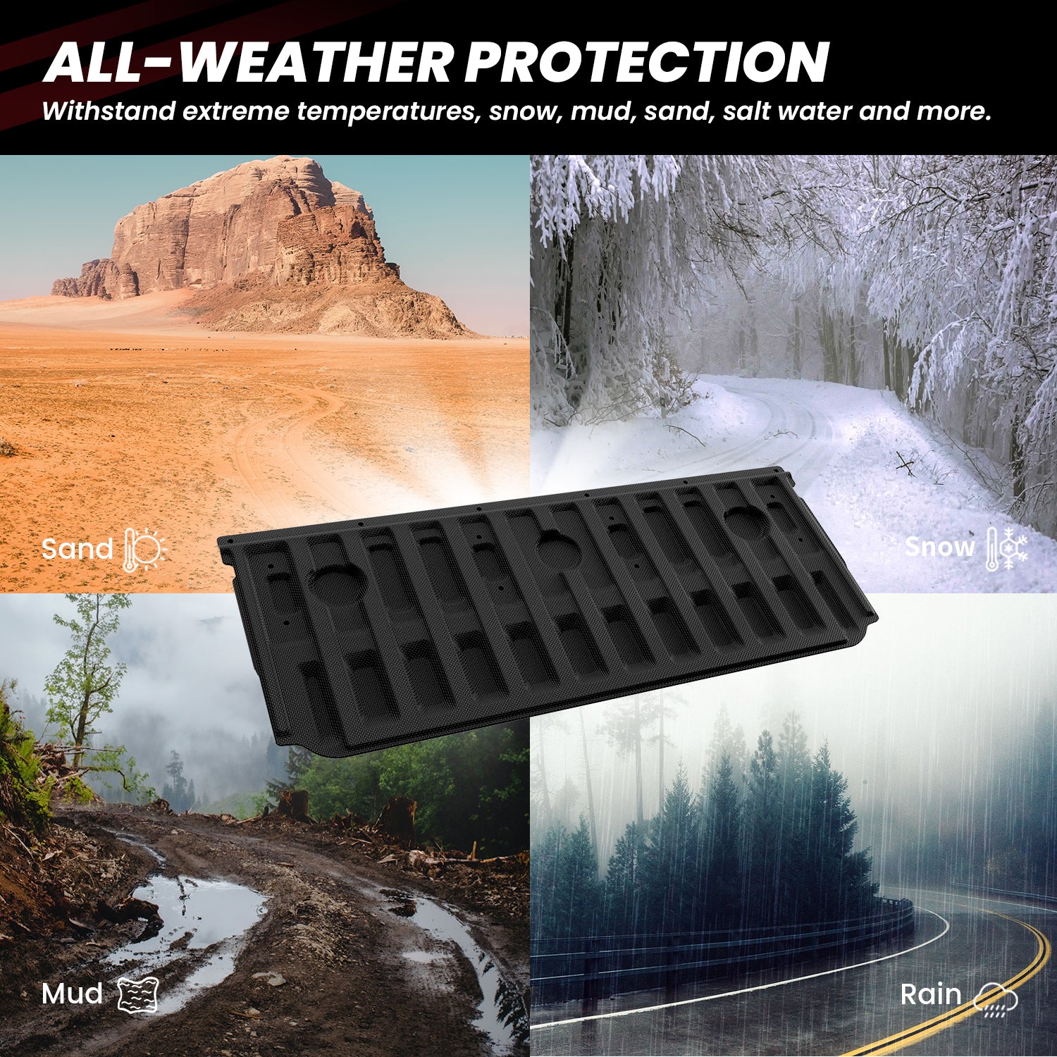 Fit for 2022-2026 Ford Maverick 4.5FT(54.4" ) Heavy Duty Truck Bed Mat or Tailgate Mat - Image 6