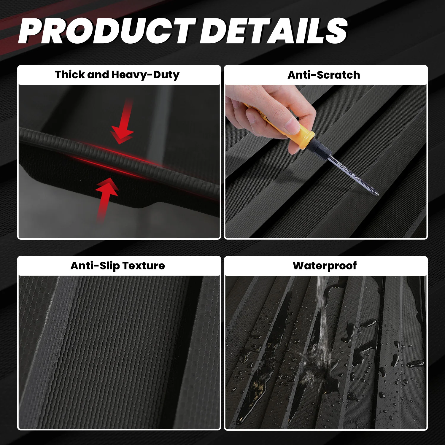 Fit for 2019-2026 GMC Sierra 1500 Truck Bed Mat or Tailgate Mat, Not Fit 2019 Sierra 1500 LD - Image 29