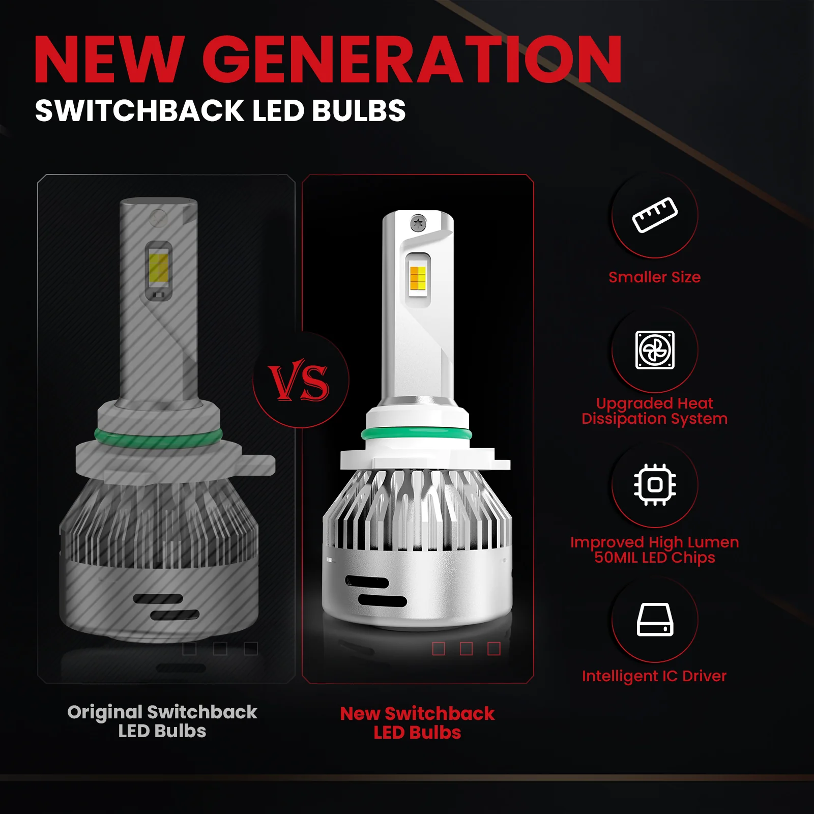 60W H13 H10 LA LD Plus Series Combo Pack | 6,000LM LED Bulbs - Image 15