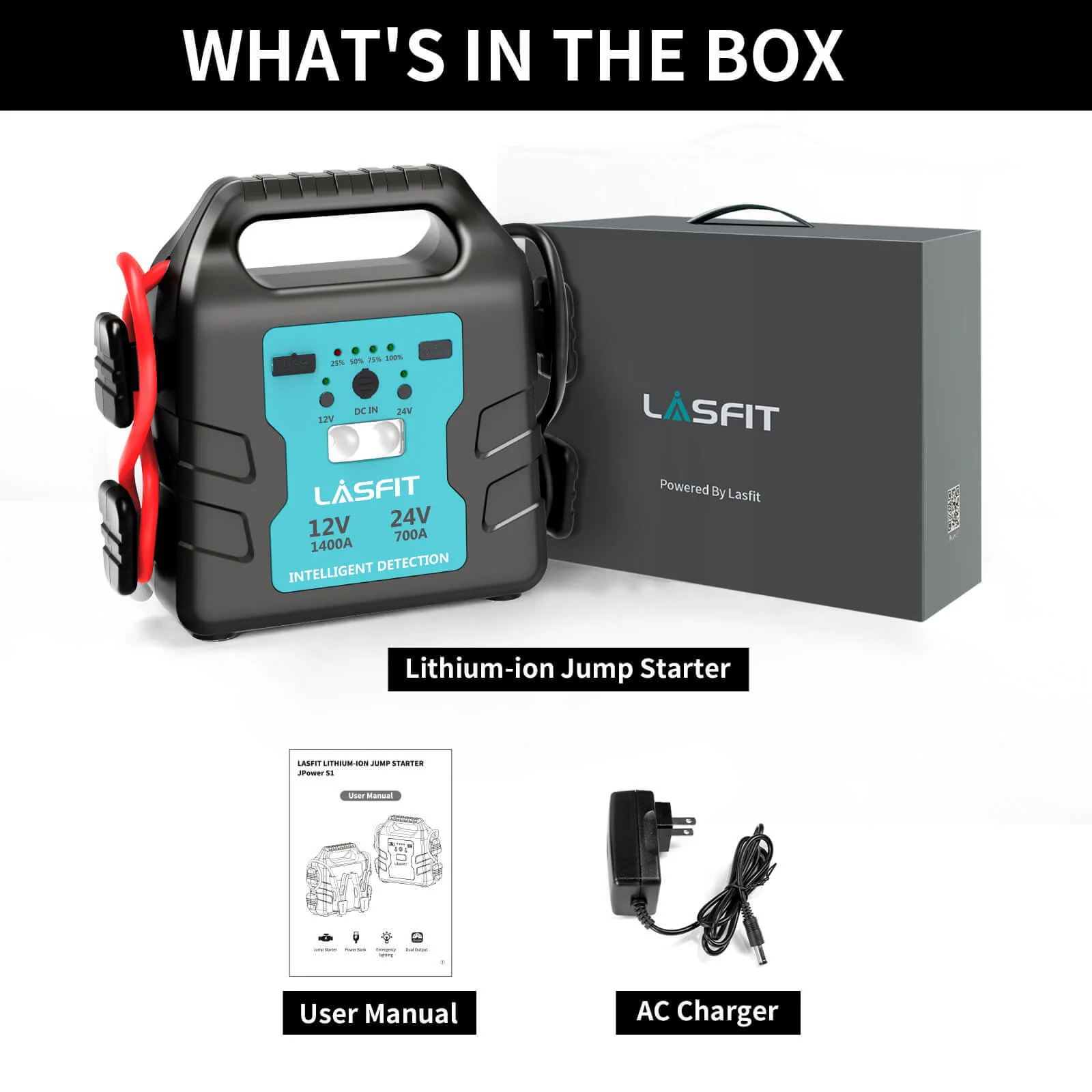 JPower S1 Jump Starter Lithium-Ion 12V/24V Auto-Detection - Image 12