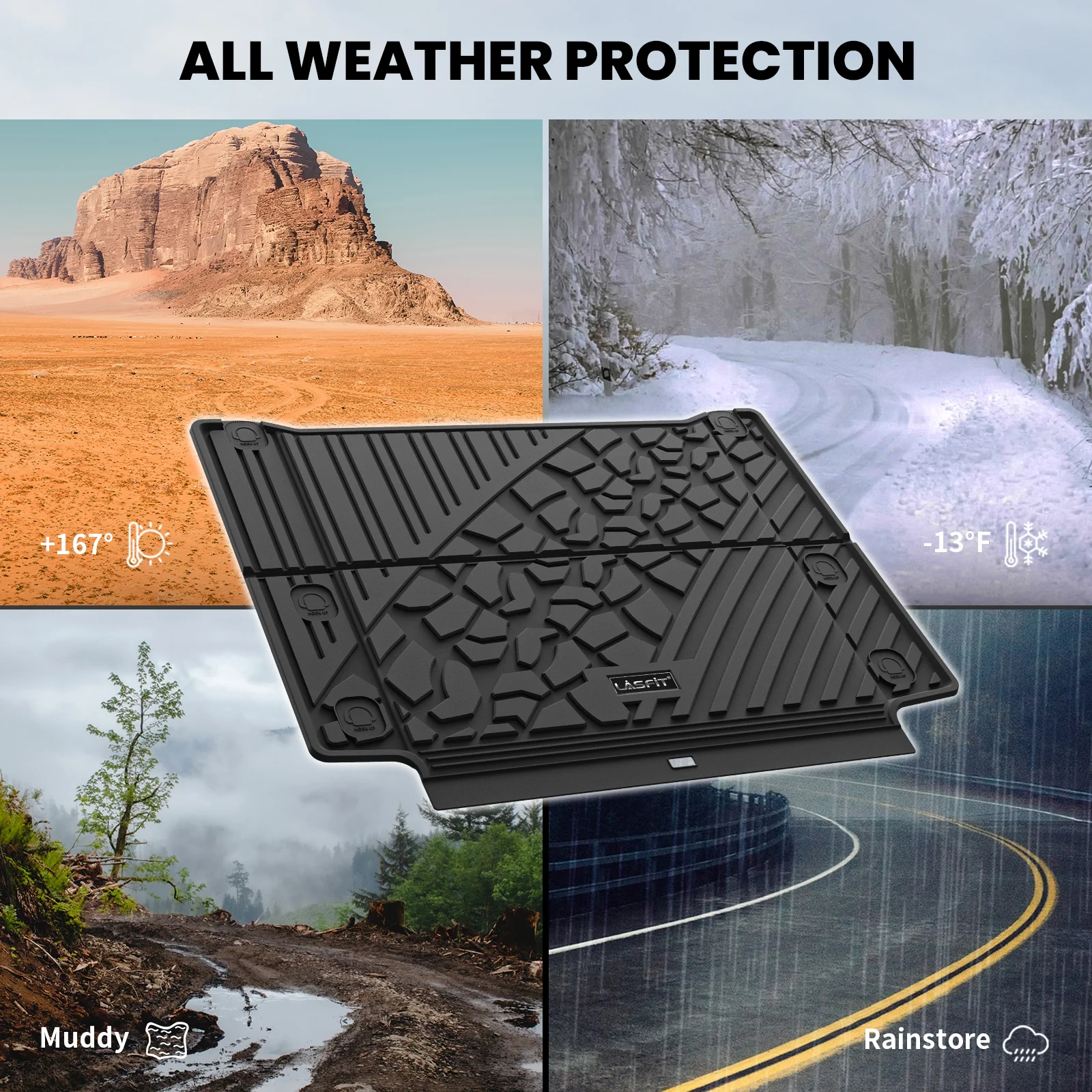 Fit for 2021-2025 Jeep Wrangler 4xe Floor Mats or Cargo Mat, Don't Fit Wrangler JL - Image 21