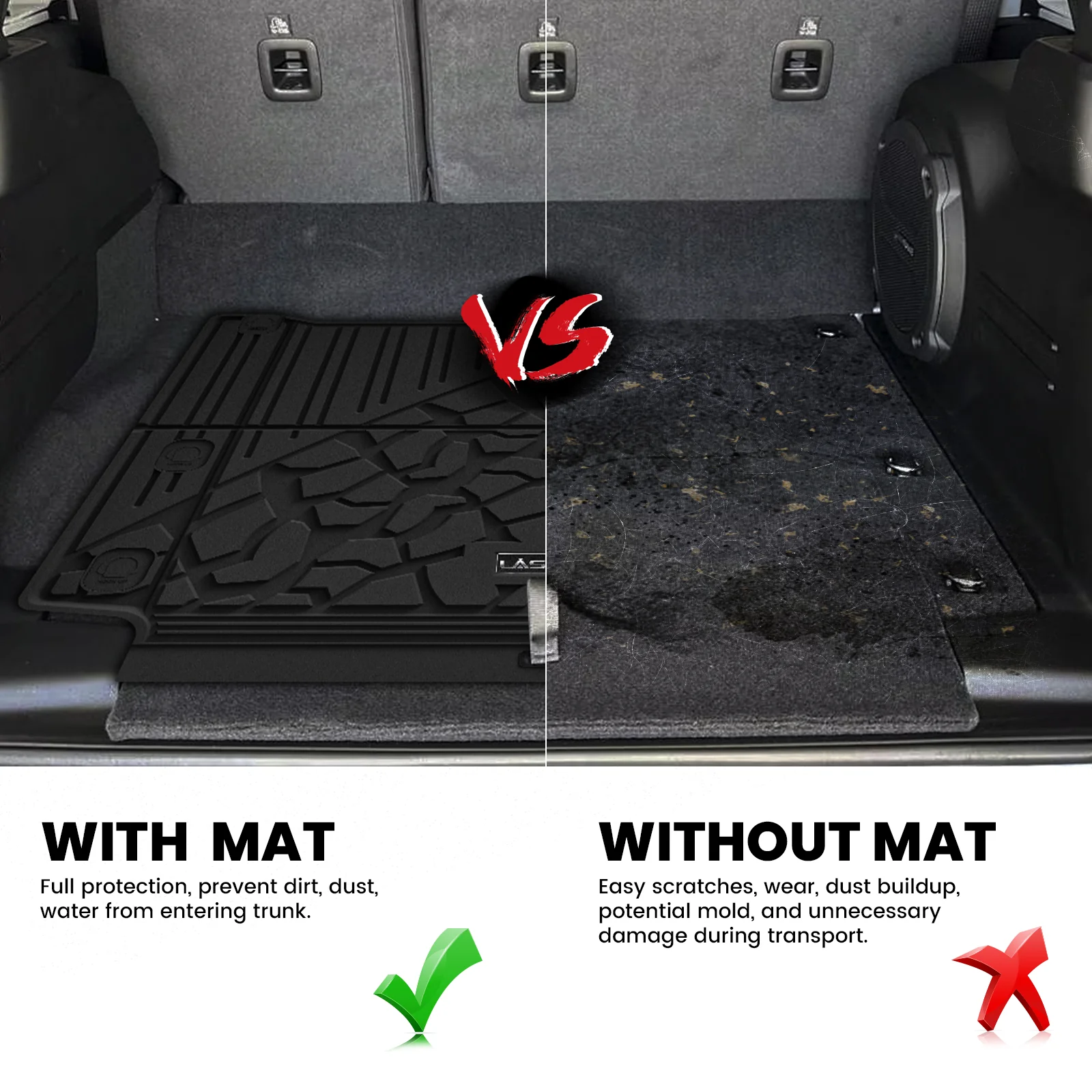 Fit for 2021-2025 Jeep Wrangler 4xe Floor Mats or Cargo Mat, Don't Fit Wrangler JL - Image 23