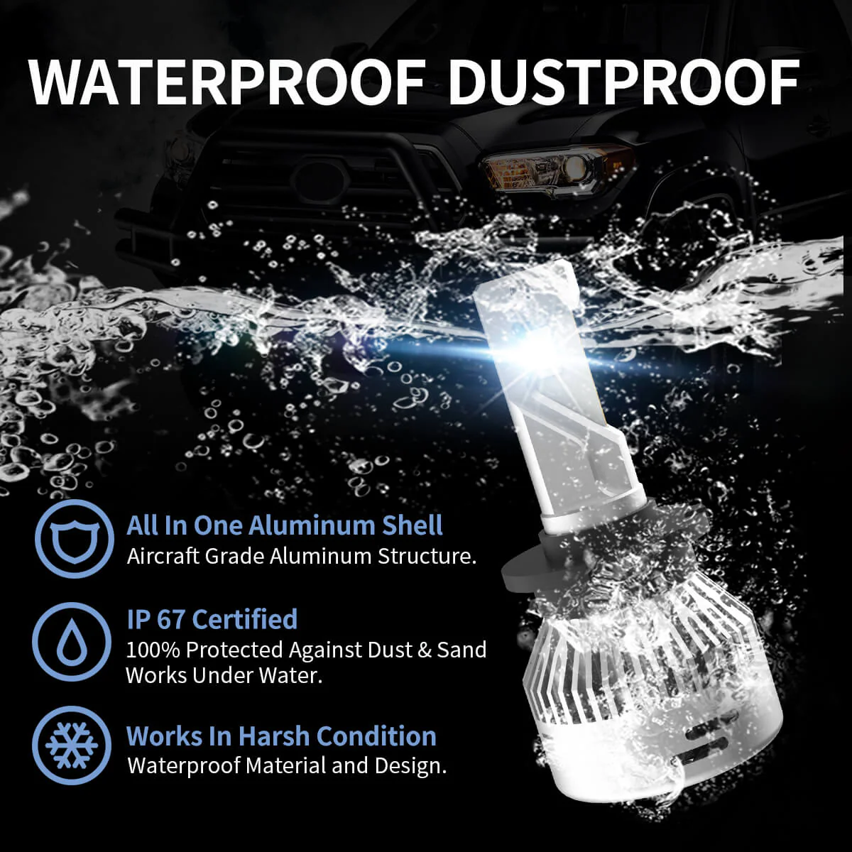 60W D2S D2R D4S D4R LA Plus Series | 6,000LM 6000K LED Bulbs - Image 11