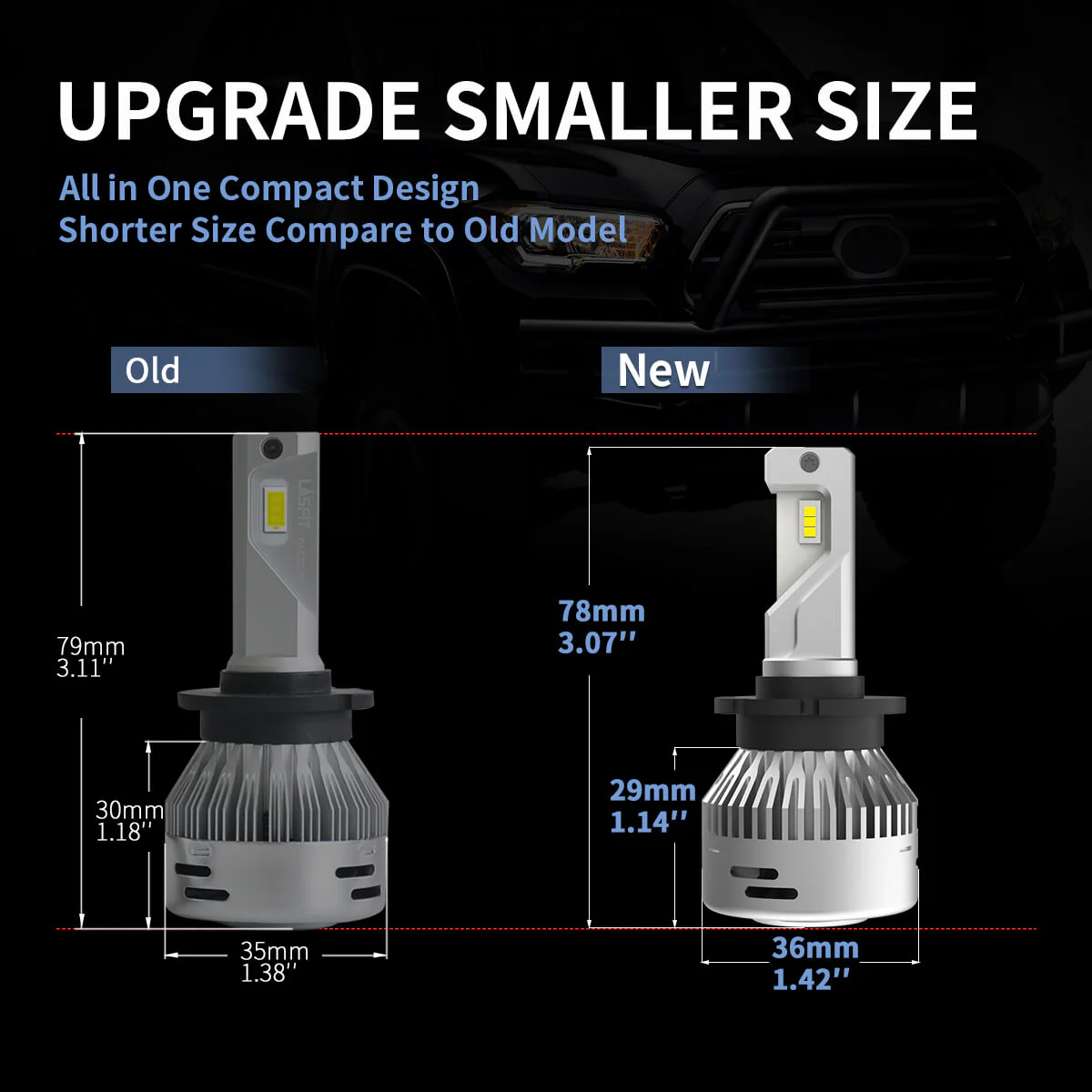 60W D2S D2R D4S D4R LA Plus Series | 6,000LM 6000K LED Bulbs - Image 6