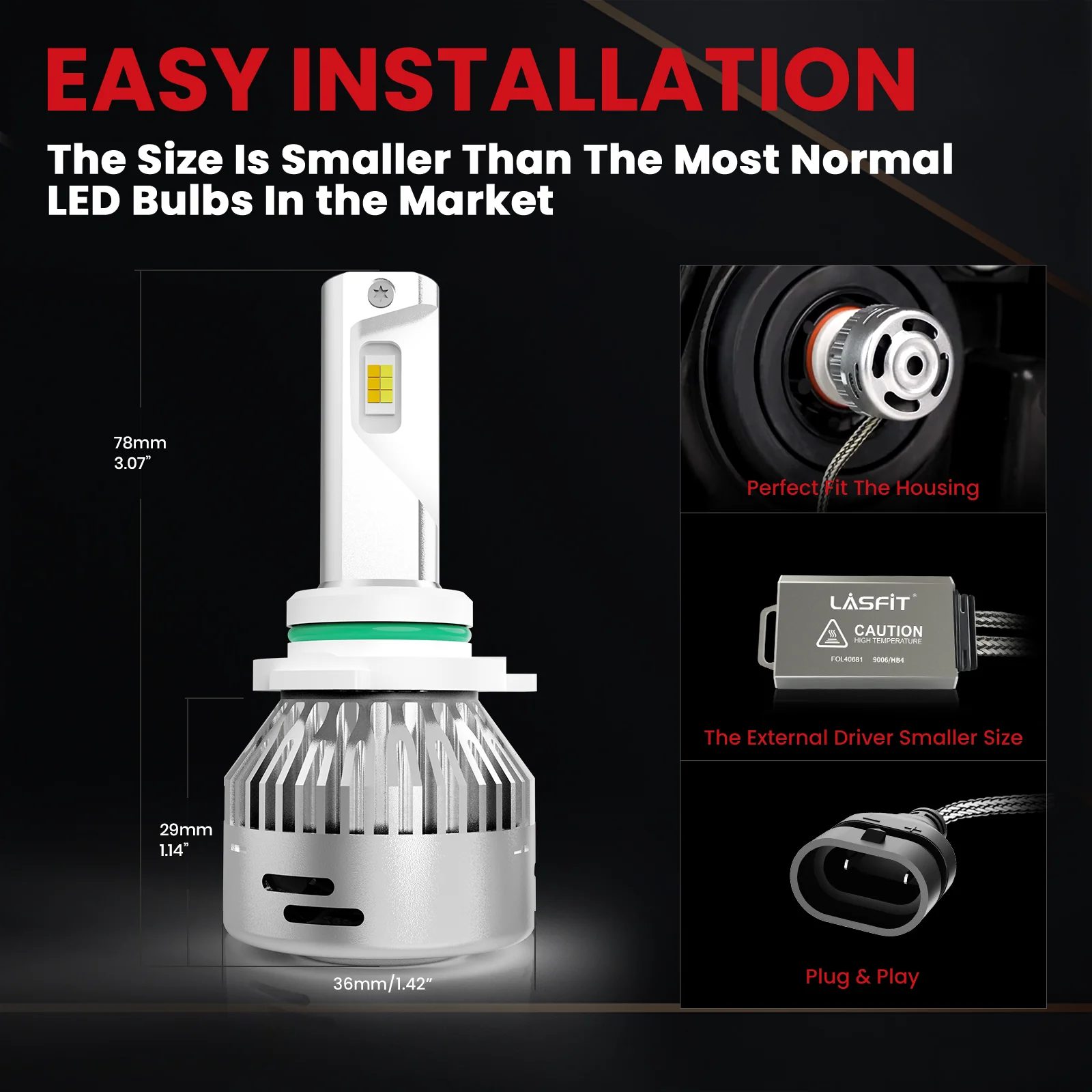 Switchback 60W 9006 HB4 LD Plus Series | 6,000LM 6000K/3000K LED Bulbs - Image 8