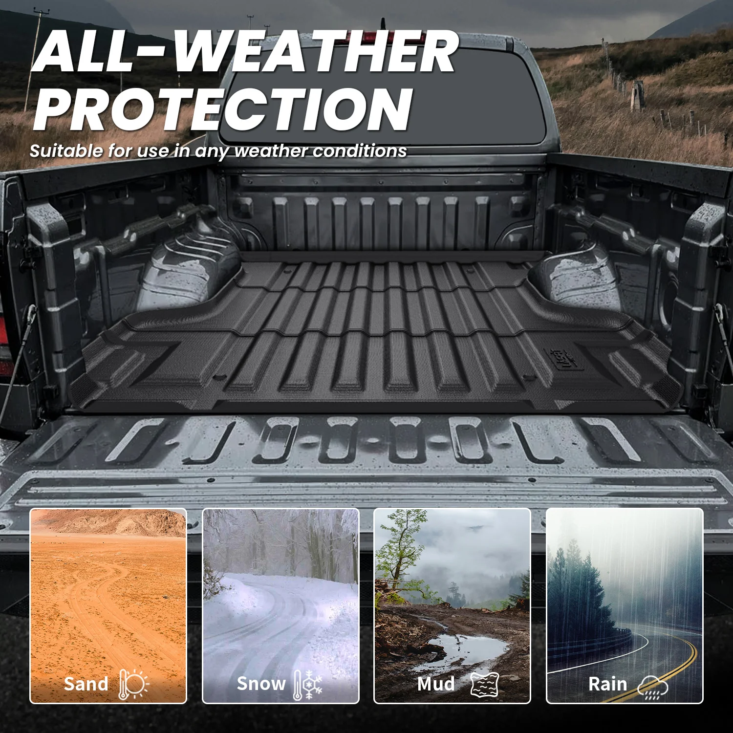 Fit for 2022-2026 Nissan Frontier Heavy Duty Custom Truck Bed Mat or Tailgate Mat, Not Fit Drop-in liners - Image 12
