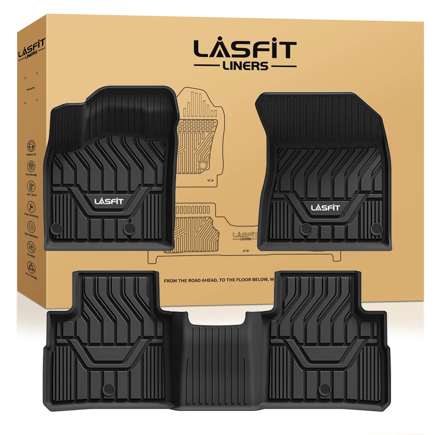 Fit for 2021-2026 Nissan Rogue TPE Material Floor Mats or Cargo Mat, Not for Sport - Image 27