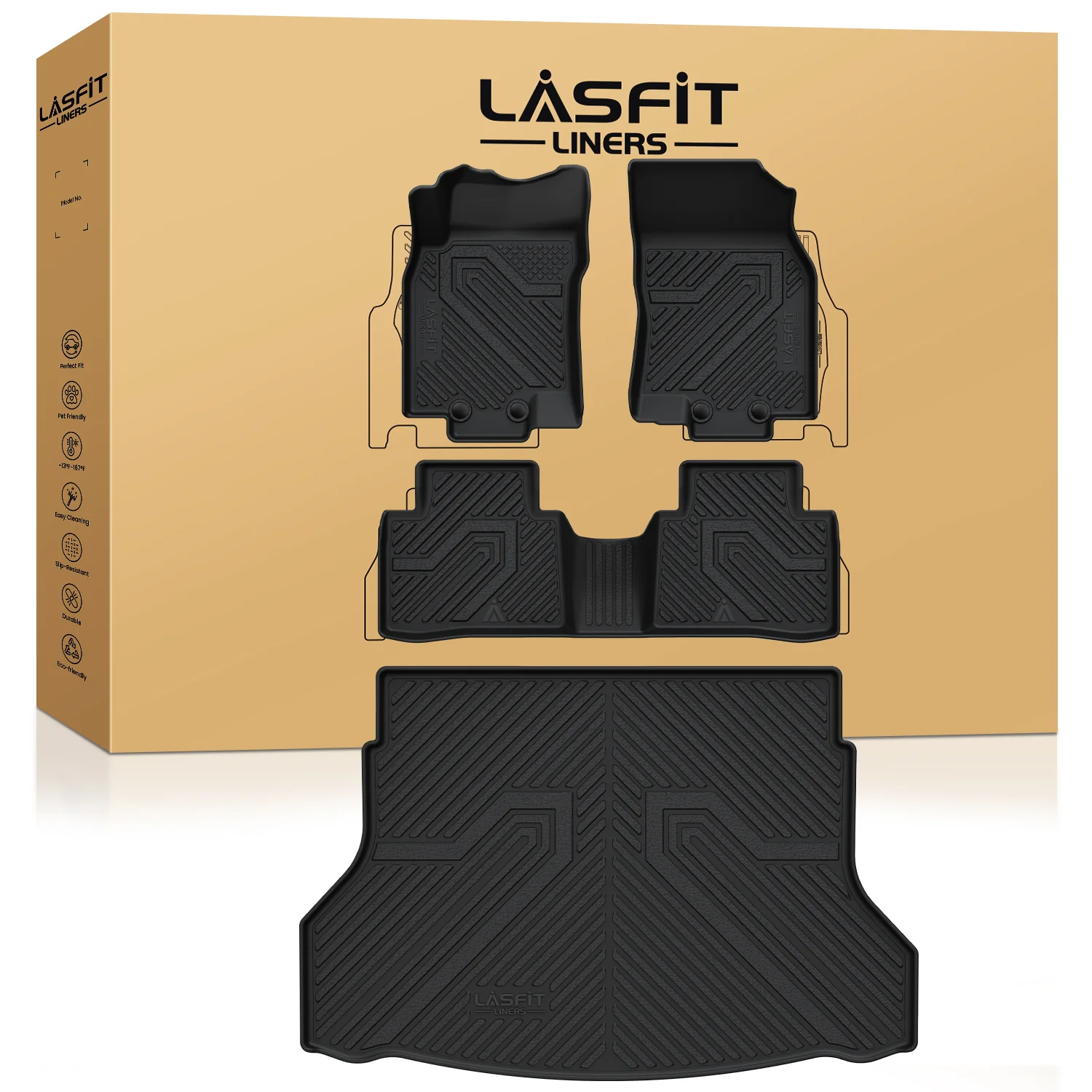 Fit for 2014-2020 Nissan Rogue Floor Mats or Cargo Mat, Not For Sport & Select, Cargo Mat fit when cargo tray is in the top position - Image 17