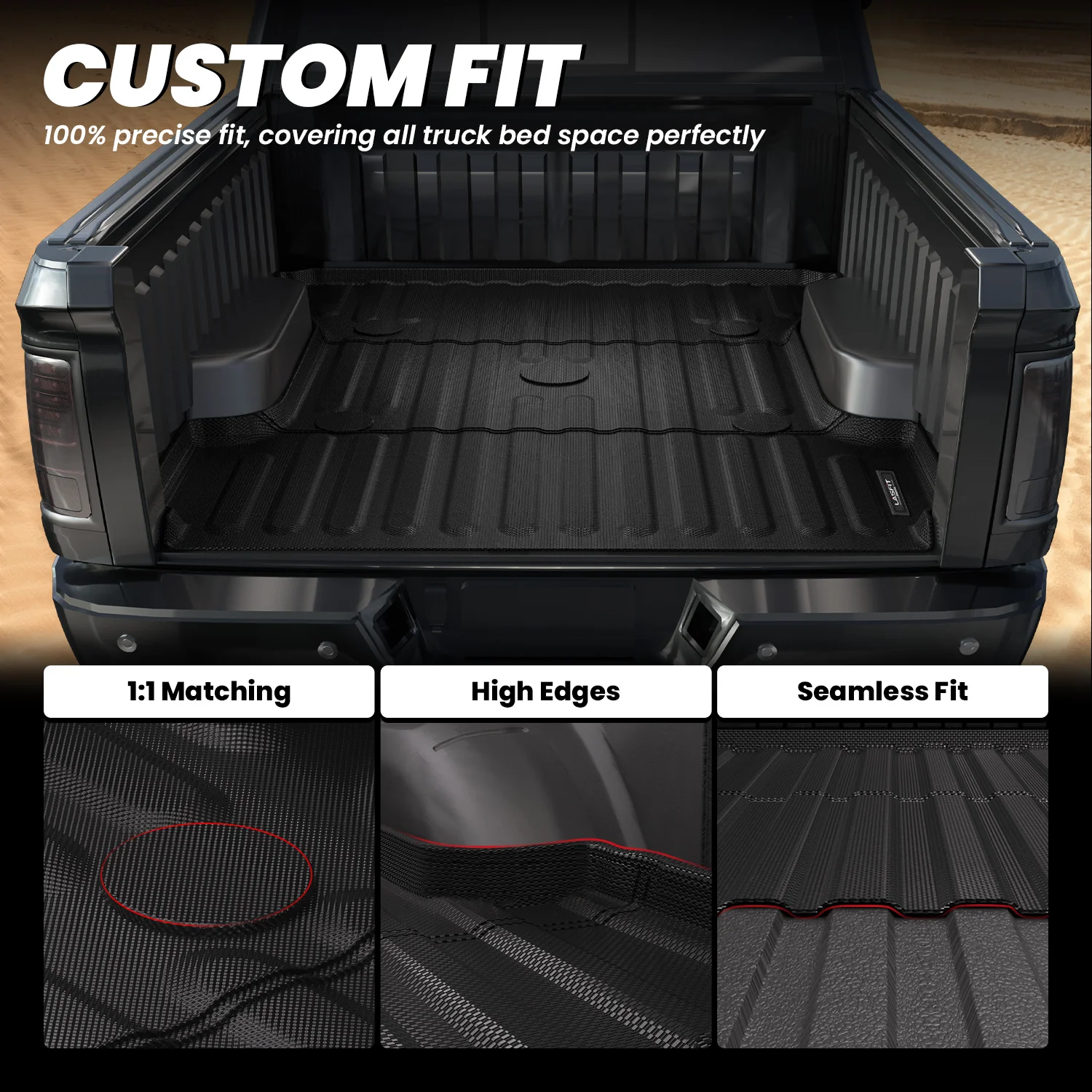 Fit for 2006-2018 Ram 1500 Heavy Duty Bed Mat or Tailgate Mat - Image 9