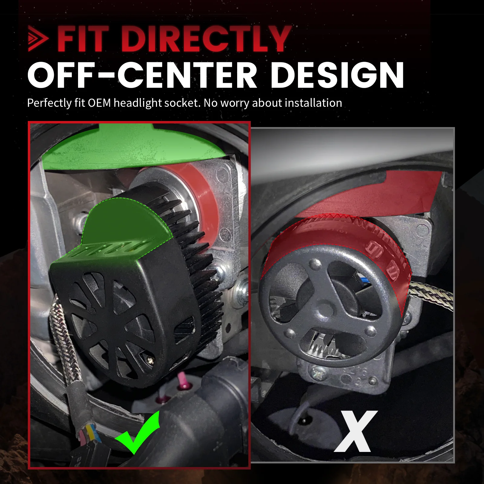 Fit for Toyota 4Runner 2014-2020 Custom H11 LED Bulbs with Dust Cover | Pro-DC Series - Image 3