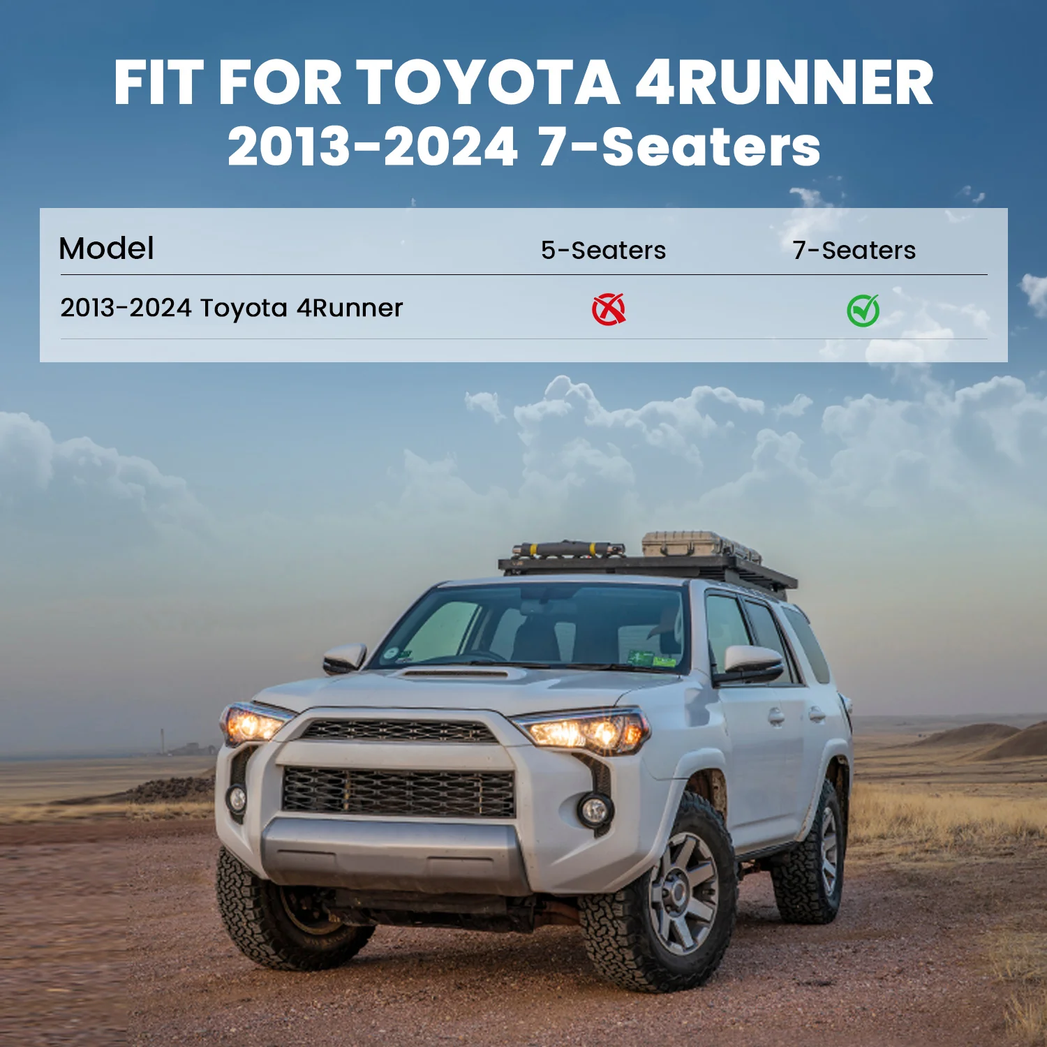 Fit for 2013-2024 Toyota 4Runner Floor Mats or Cargo Mat or Seatback Mat - Image 46